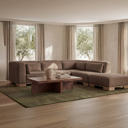 June Ottoman Dark Brown lifestyle
