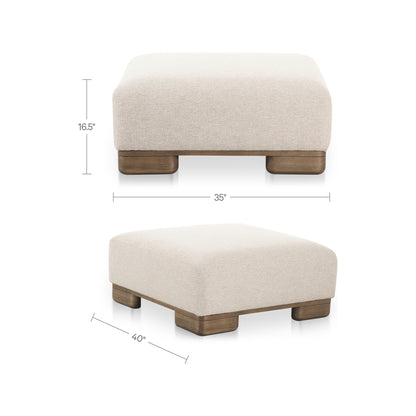June Ottoman Oatmeal - lifestyle image