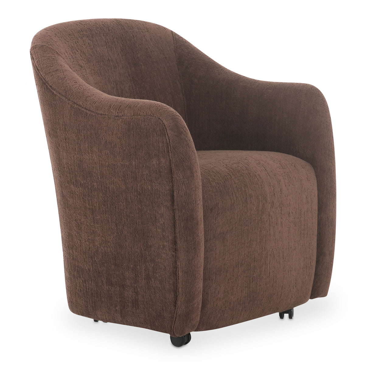 Drava Rolling Dining Chair Dark Brown – image 4