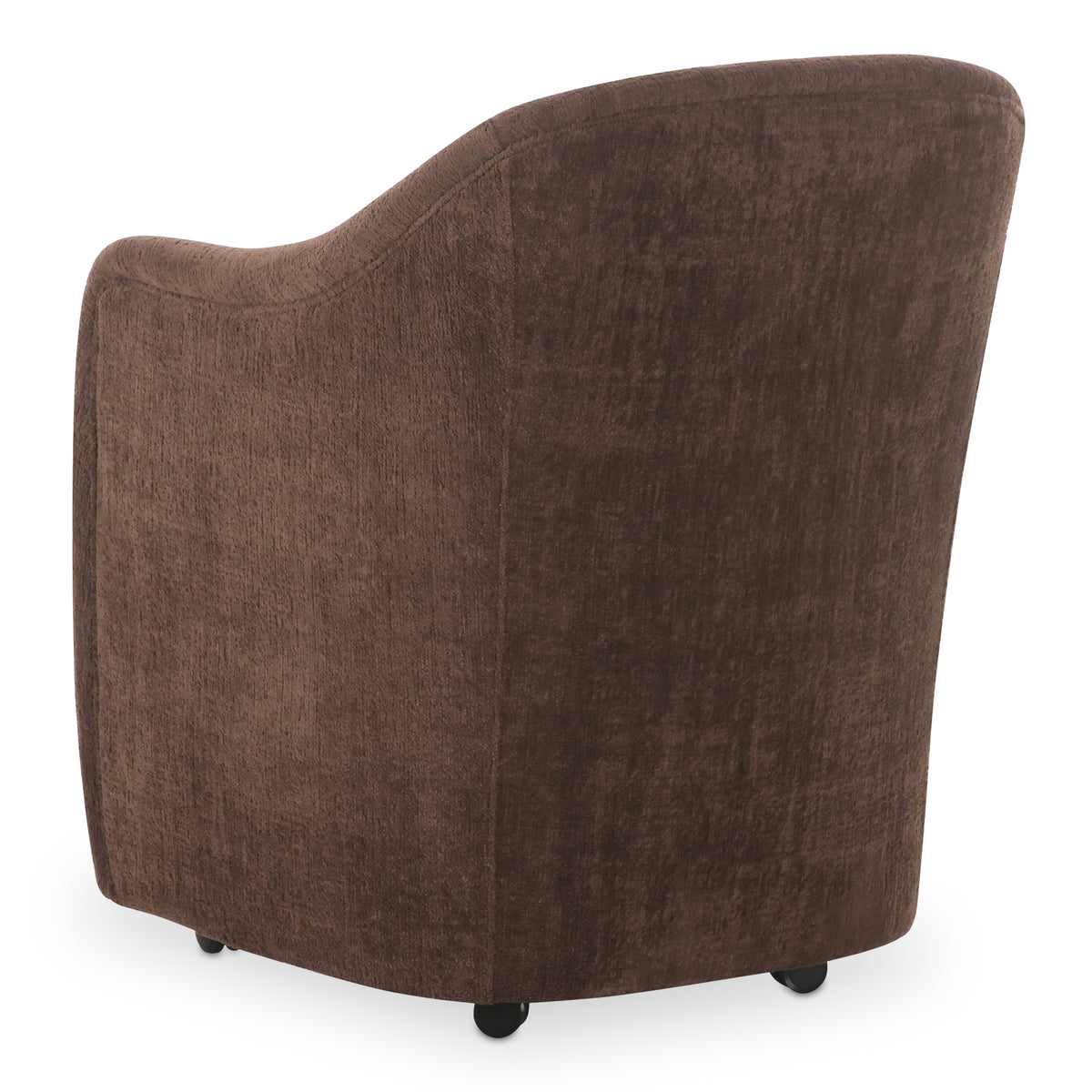 Drava Rolling Dining Chair Dark Brown – image 7