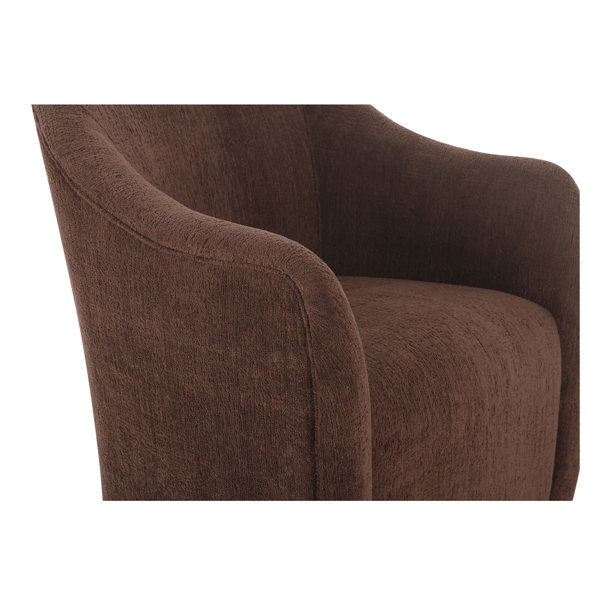 Drava Rolling Dining Chair Dark Brown – image 8