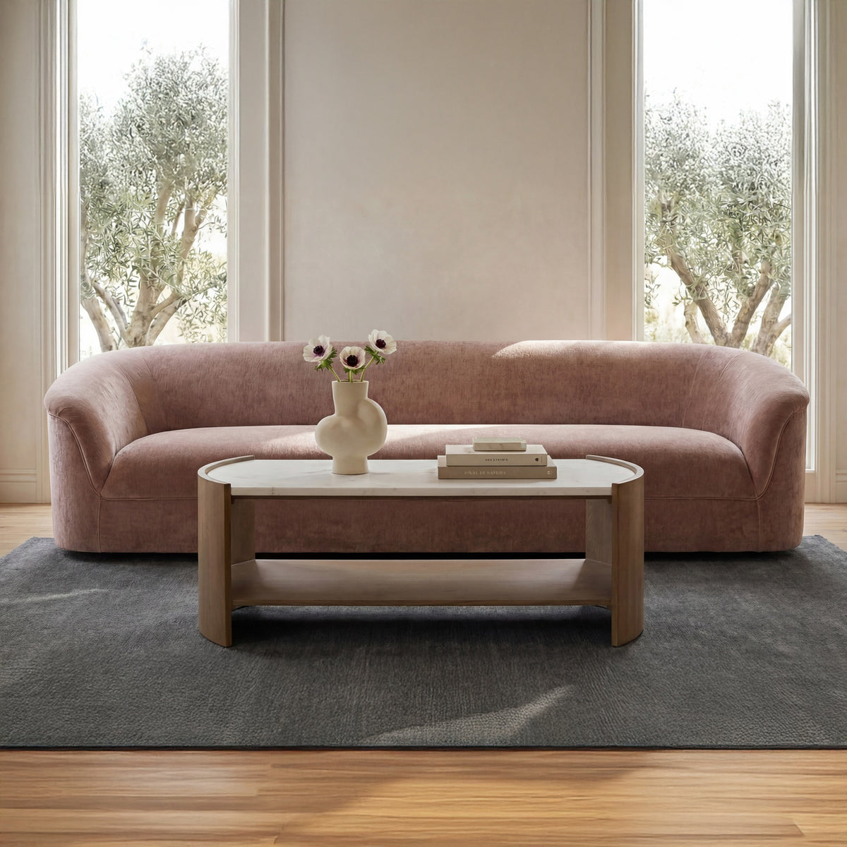 Thora Sofa Blush lifestyle