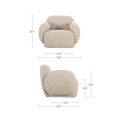 Hazel Lounge Chair Off White image 10