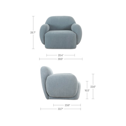Hazel Lounge Chair Light Blue image 9