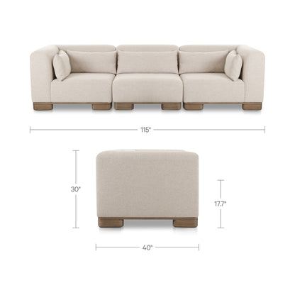 June Modular Sofa Oatmeal view 7