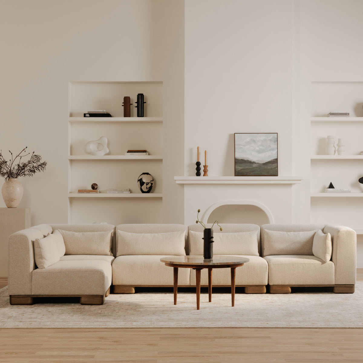 June Lounge Modular Sectional Oatmeal lifestyle image