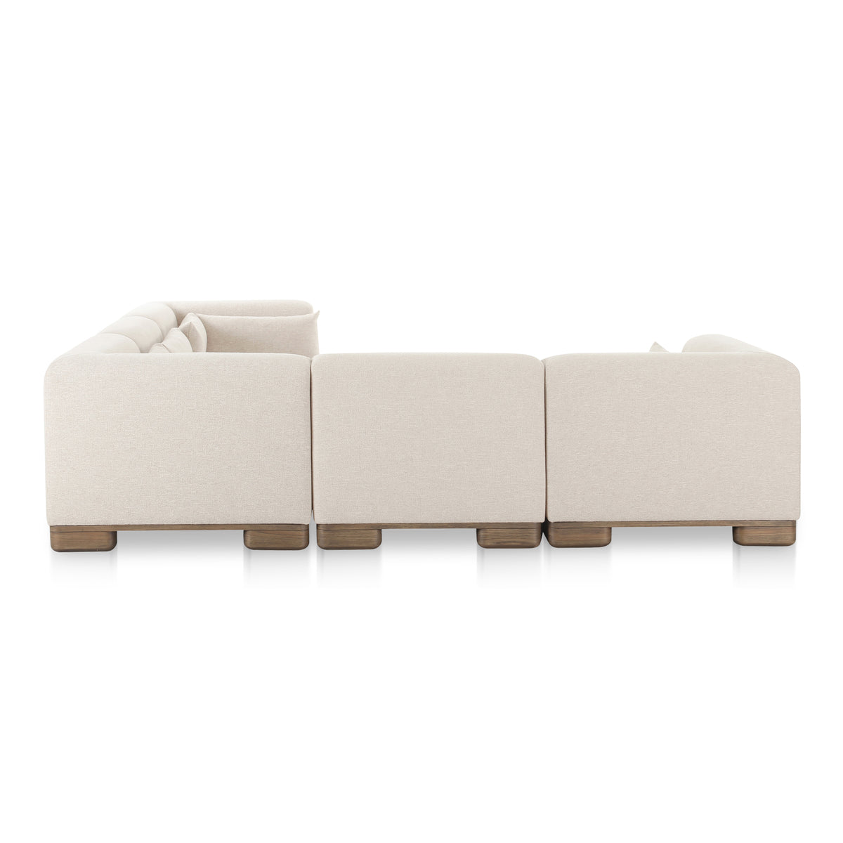 June Classic L-Shaped Modular Sectional Oatmeal view 6