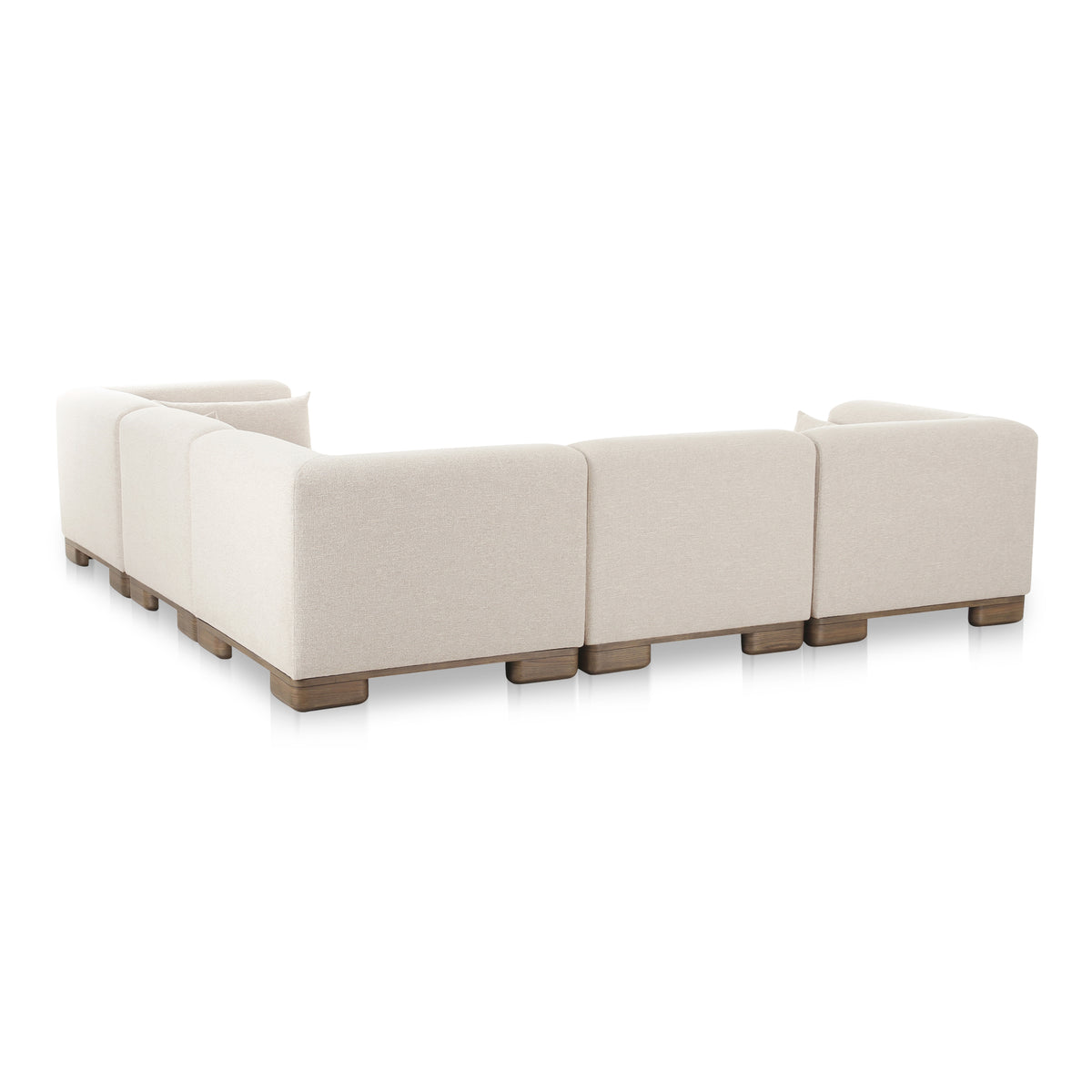 June Classic L-Shaped Modular Sectional Oatmeal view 3