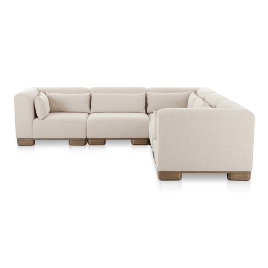June Classic L-Shaped Modular Sectional Oatmeal product image
