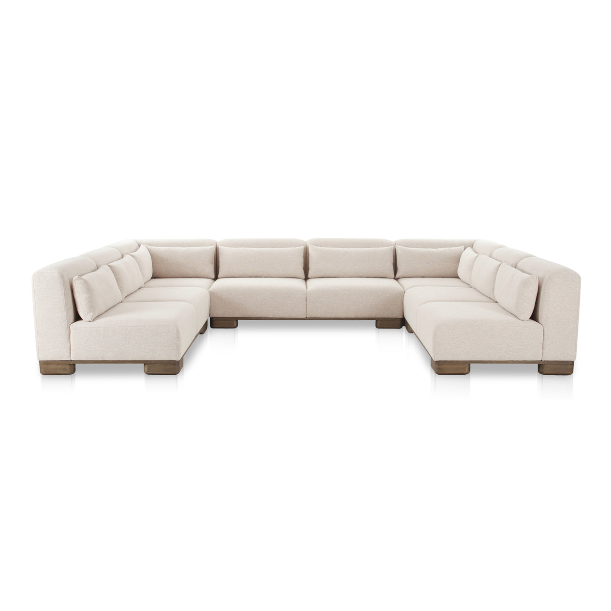 June U Shaped Modular Sectional Oatmeal product image