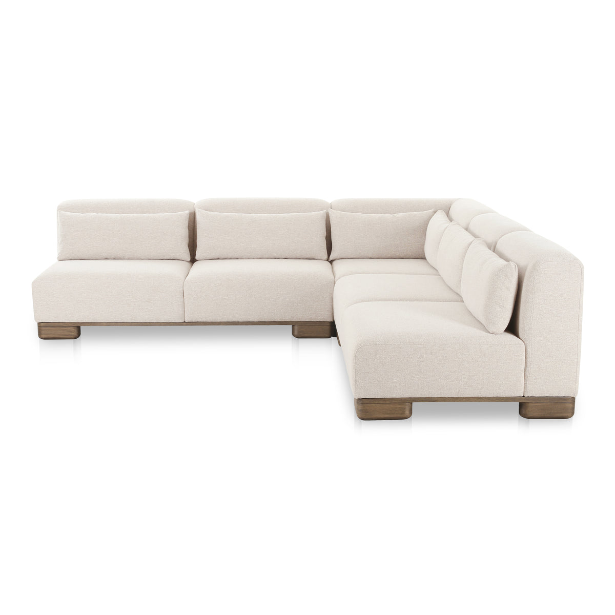June Corner Modular Sectional Oatmeal view 4
