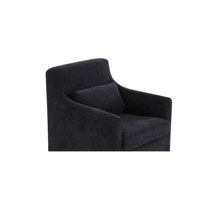 Lydia Slipcover Dining Chair Black additional view