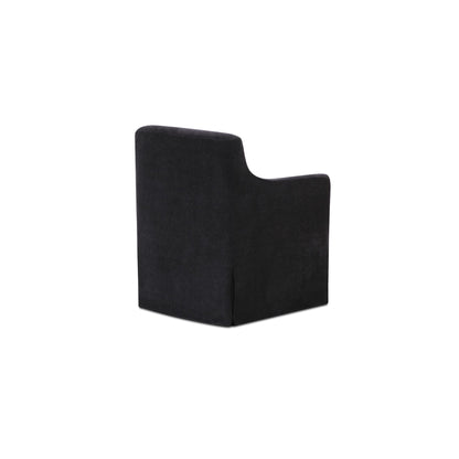 Lydia Slipcover Dining Chair Black additional view