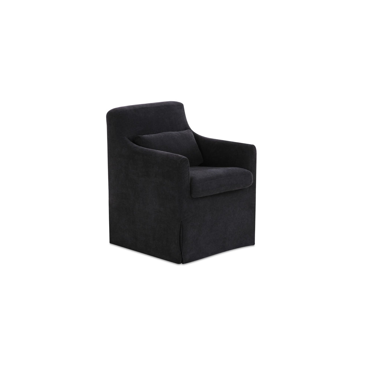 Lydia Slipcover Dining Chair Black additional view