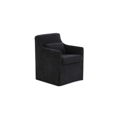 Lydia Slipcover Dining Chair Black additional view