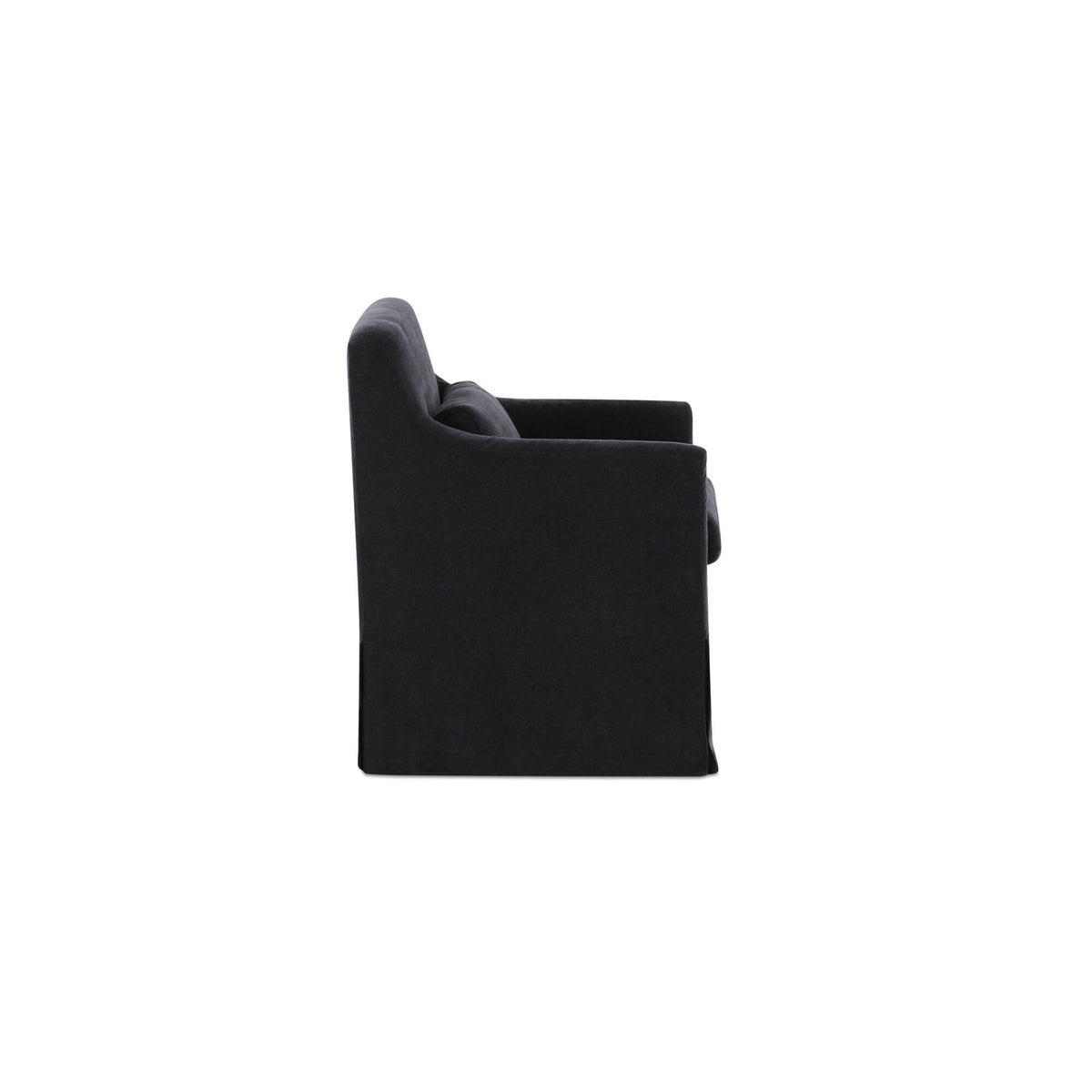 Lydia Slipcover Dining Chair Black additional view