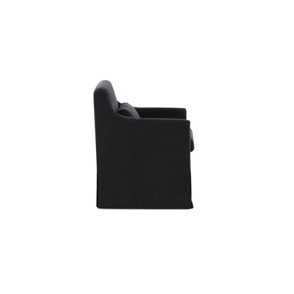 Lydia Slipcover Dining Chair Black additional view
