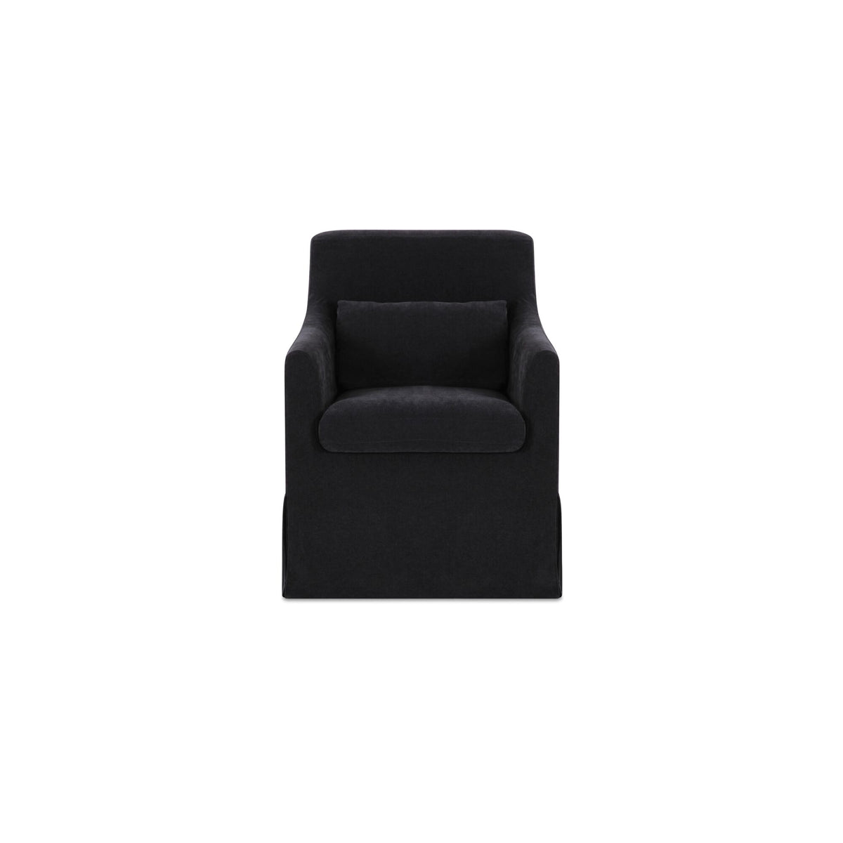 Lydia Slipcover Dining Chair Black