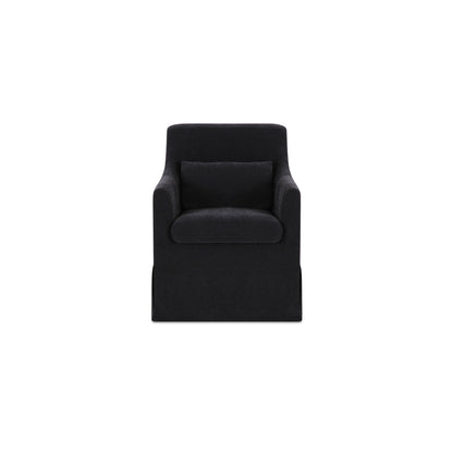 Lydia Slipcover Dining Chair Black