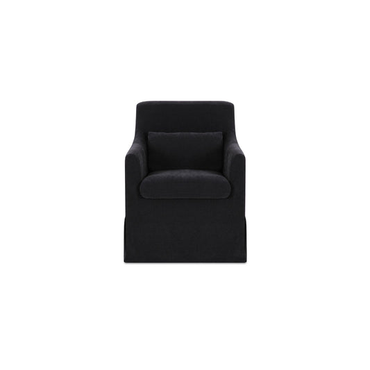 Lydia Slipcover Dining Chair Black