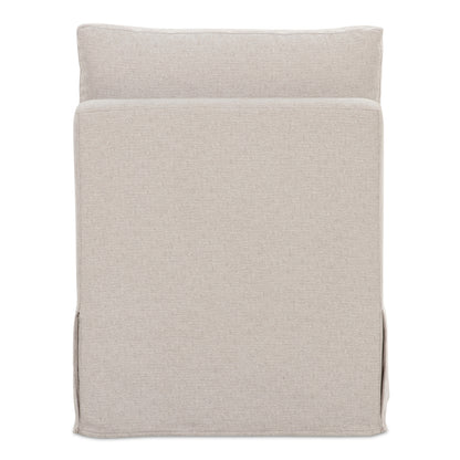 Fable Slipcover Dining Slipper Chair Beige view 4