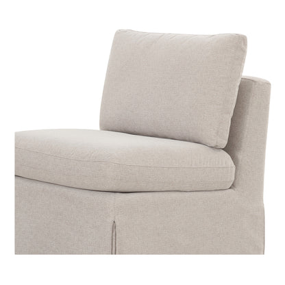 Fable Slipcover Dining Slipper Chair Beige view 6