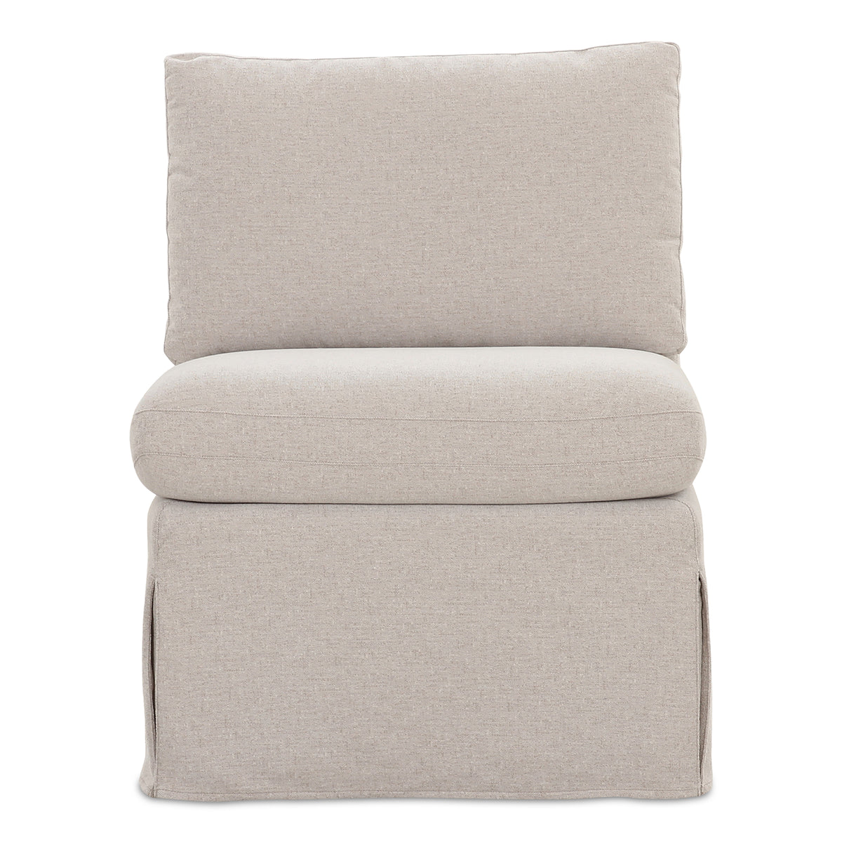Fable Slipcover Dining Slipper Chair Beige product image