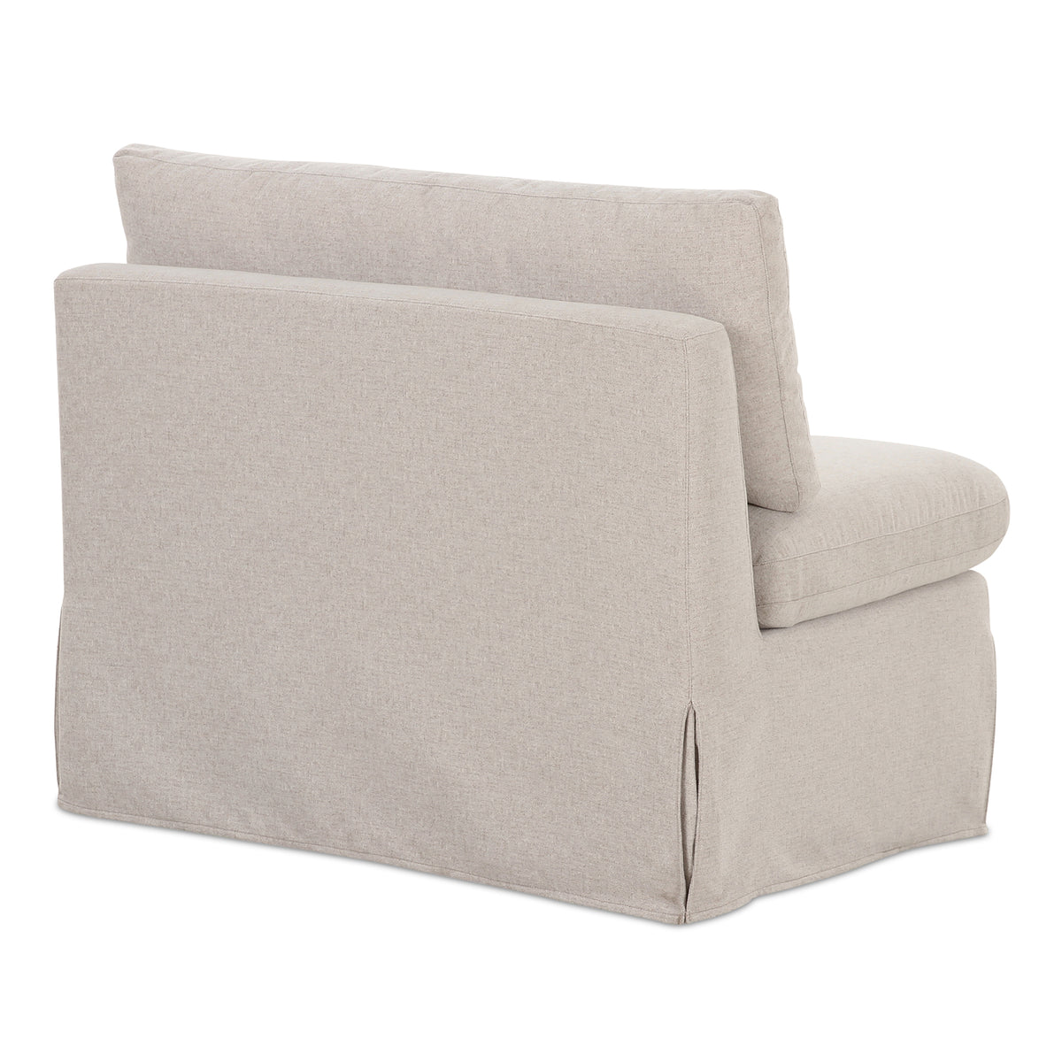 Fable Slipcover Dining Chair and Half Beige view 5