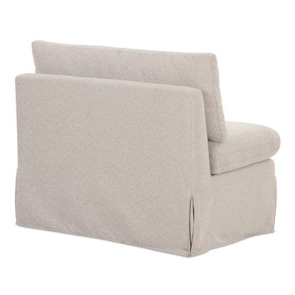 Fable Slipcover Dining Chair and Half Beige view 5