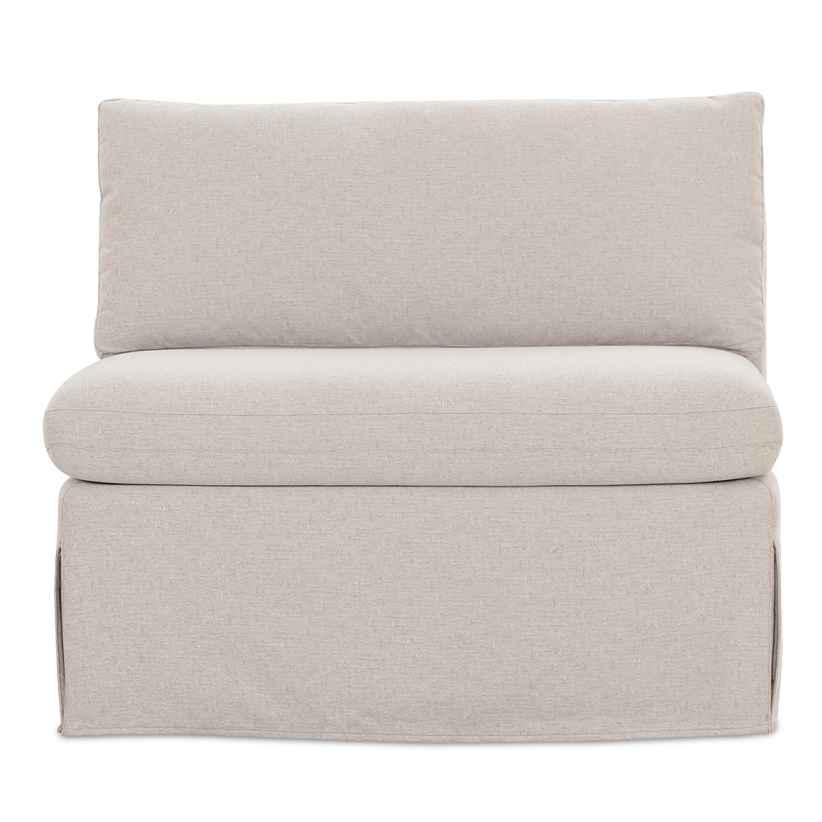 Fable Slipcover Dining Chair and Half Beige product image