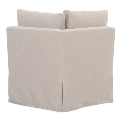 Fable Slipcover Dining Corner Chair Beige view 5