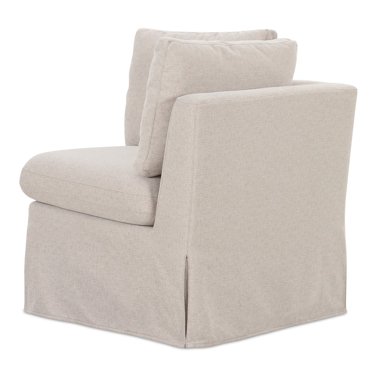 Fable Slipcover Dining Corner Chair Beige view 3