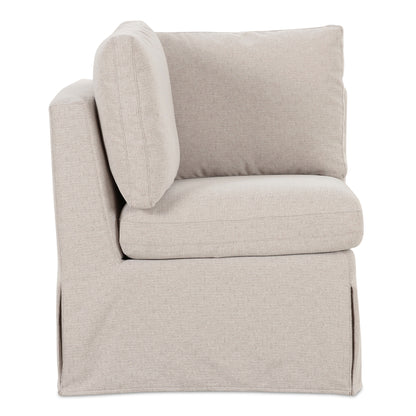 Fable Slipcover Dining Corner Chair Beige view 4