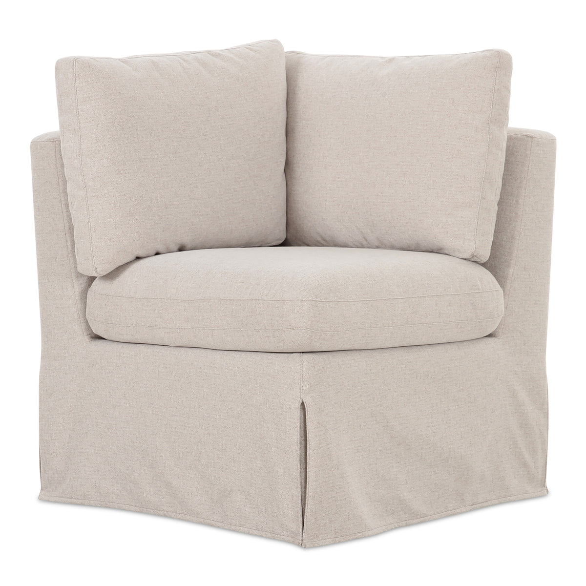 Fable Slipcover Dining Corner Chair Beige product image
