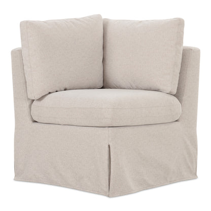 Fable Slipcover Dining Corner Chair Beige product image