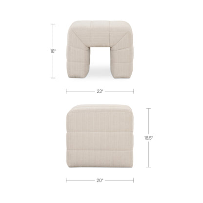 Verity Stool Oatmeal view 2