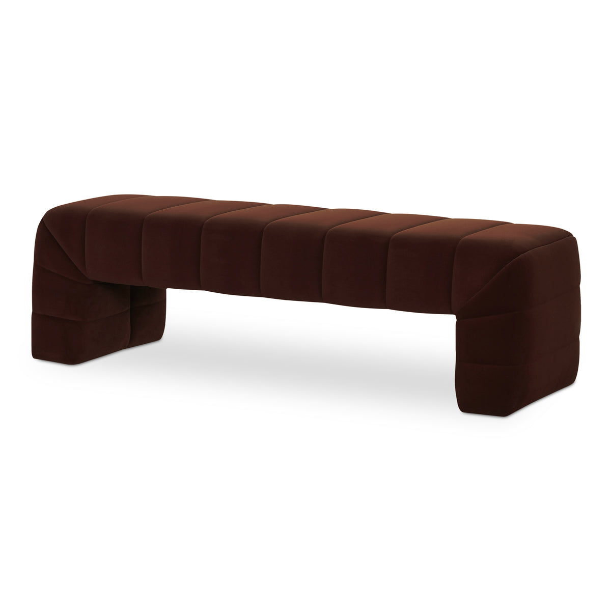 Verity Bench Warm Brown view 4
