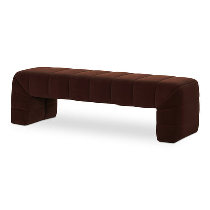 Verity Bench Warm Brown view 4