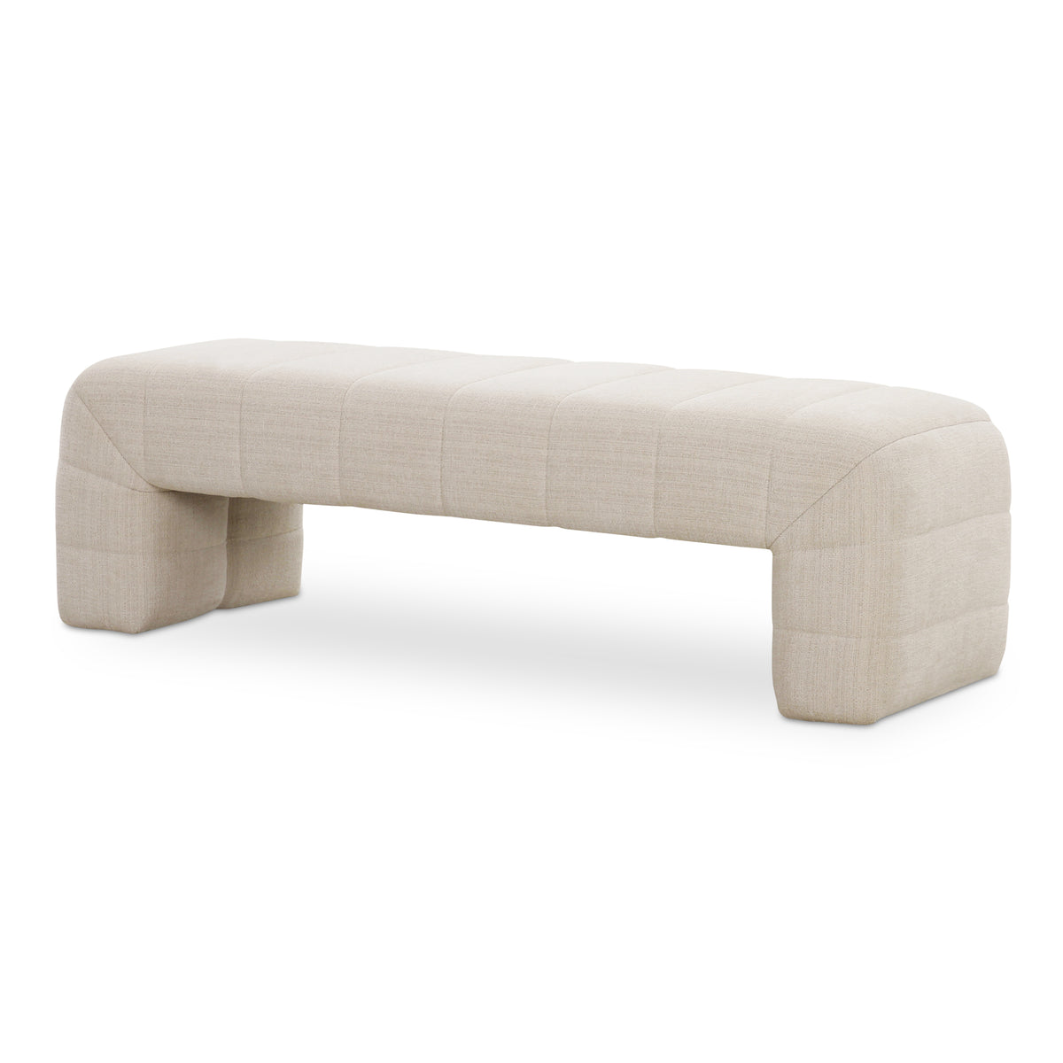 Verity Bench Oatmeal view 4