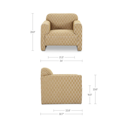 Leo Accent Chair Chartreuse - alternate view 10