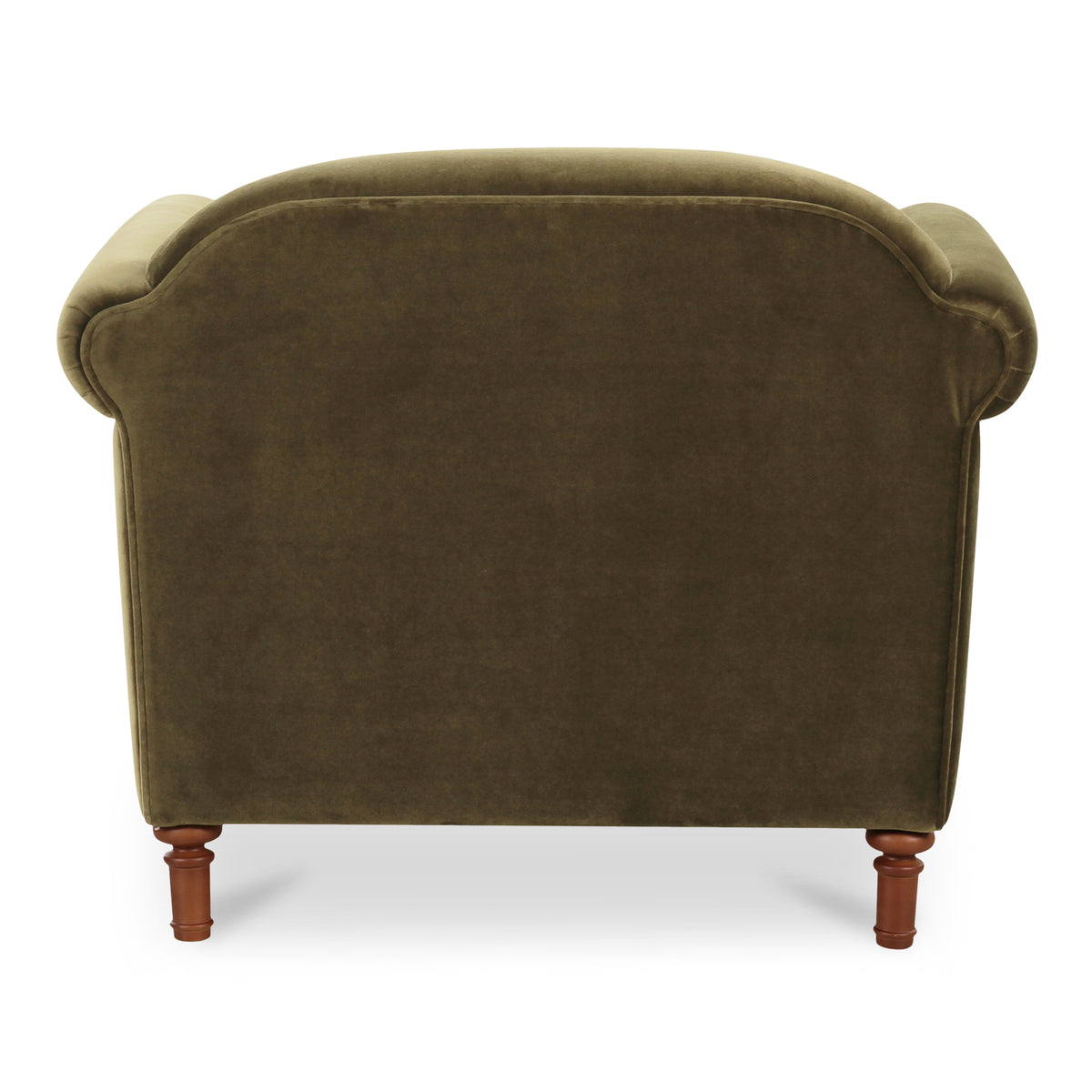 Harmony Accent Chair Dark Green Faux Mohair view 5