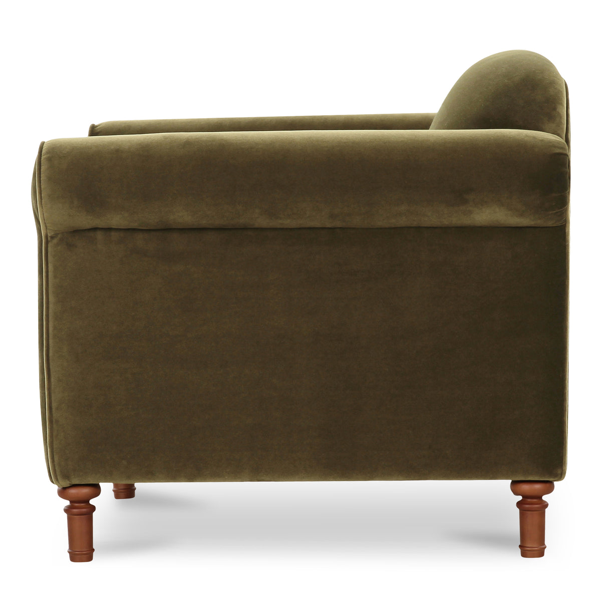 Harmony Accent Chair Dark Green Faux Mohair view 4