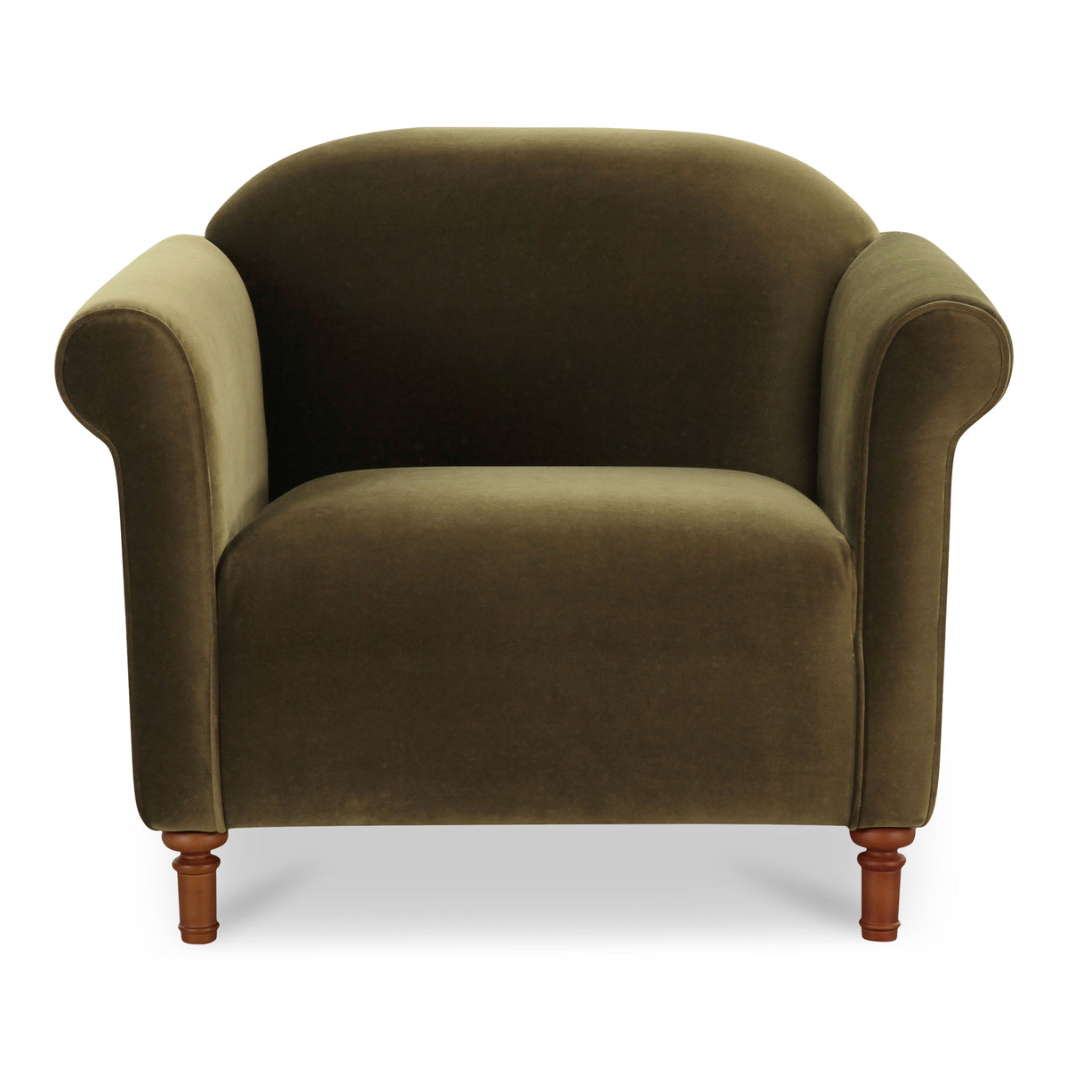 Harmony Accent Chair Dark Green Faux Mohair product image