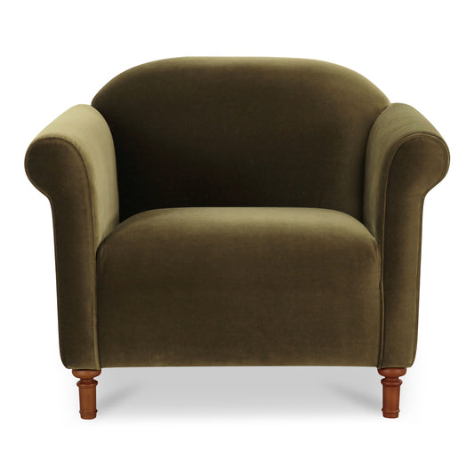 Harmony Accent Chair Dark Green Faux Mohair product image