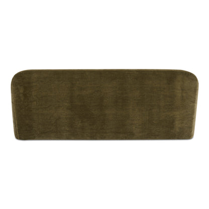 Rialto Sofa Dark Green Faux Mohair view 5