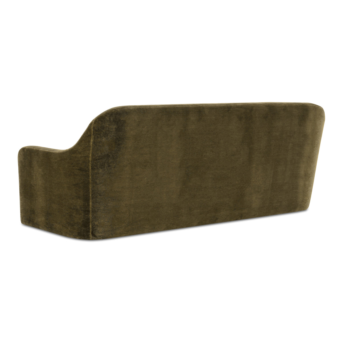 Rialto Sofa Dark Green Faux Mohair view 3