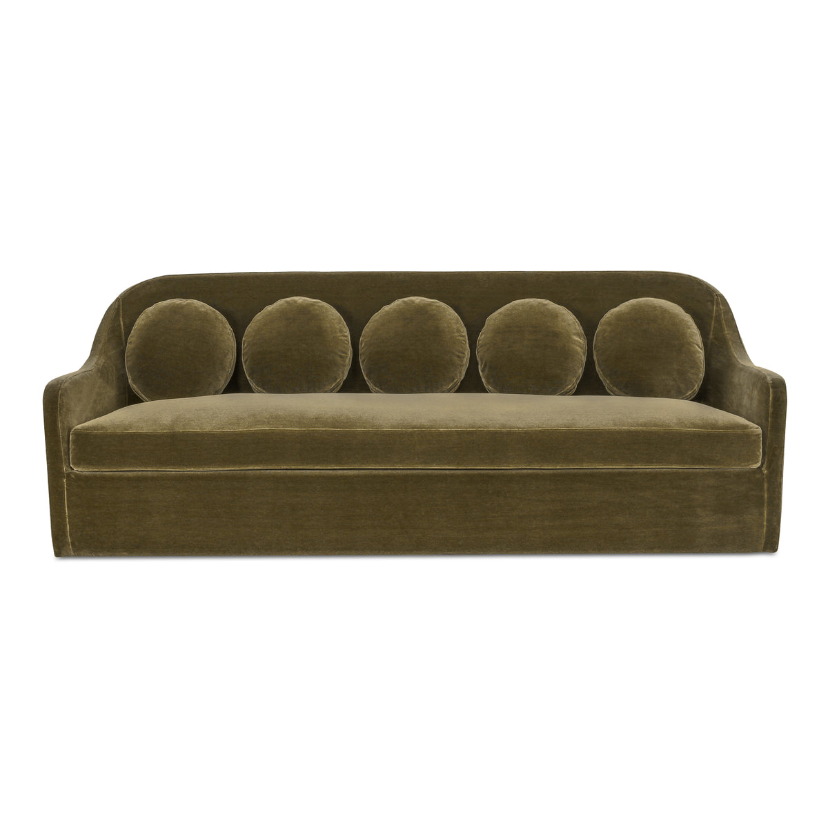 Rialto Sofa Dark Green Faux Mohair product image