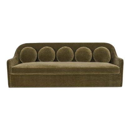 Rialto Sofa Dark Green Faux Mohair product image