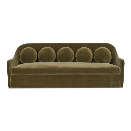 Rialto Sofa Dark Green Faux Mohair product image