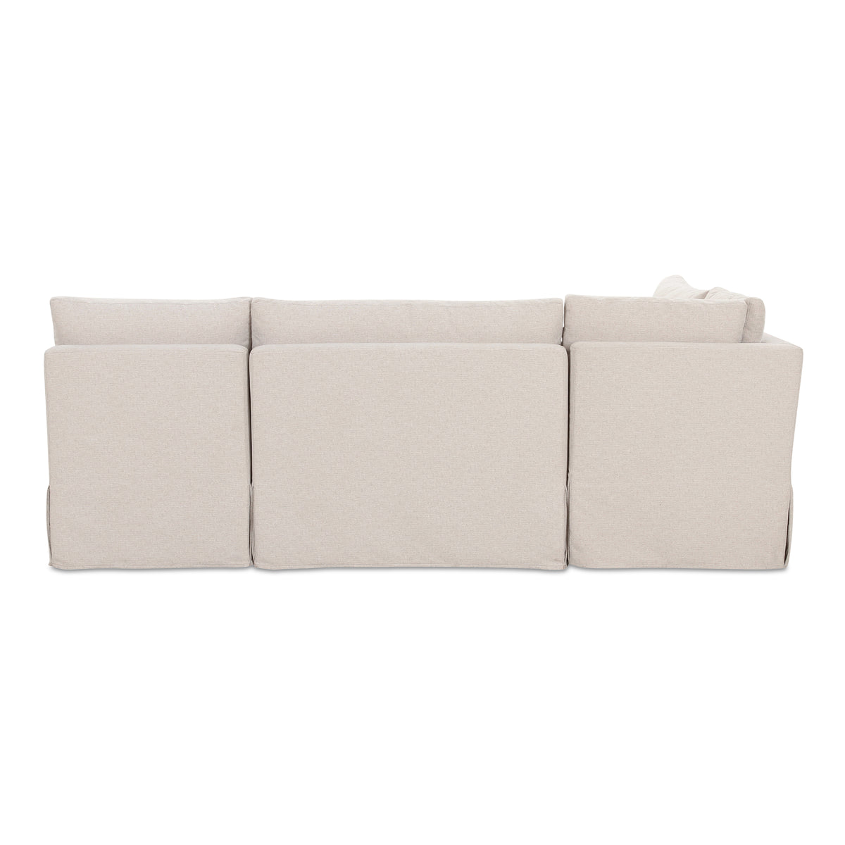 Fable Slipcover Dining Banquette L-Shape Beige 96 in view 4